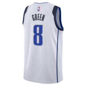 NBA Dallas Mavericks Trikot Josh Green 8 Nike 2022-23 Association Edition Weiß Swingman - Herren